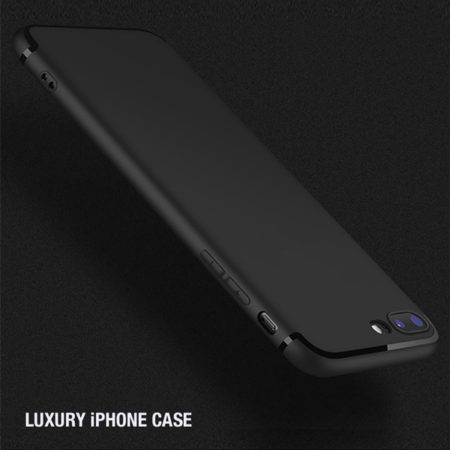 Zwart Luxe iPhone siliconen hoesje